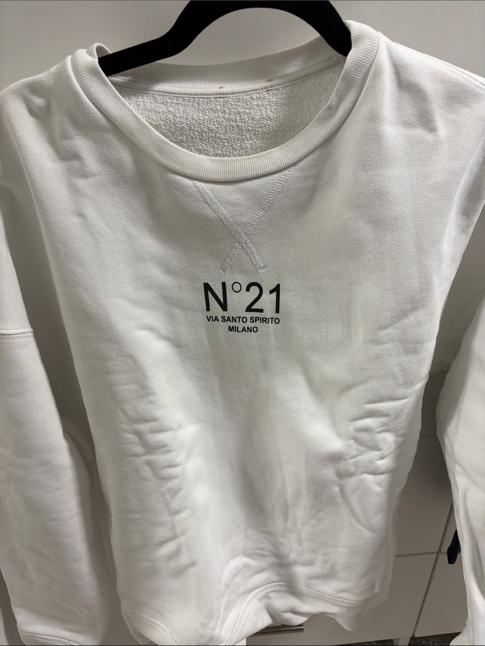 N°21 Milano White Logo Sweatshirt